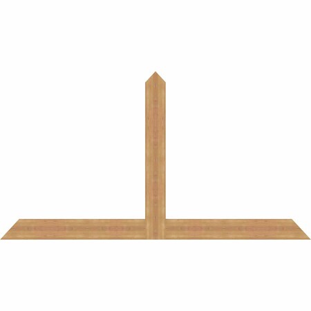 Ekena Millwork Portland Timber Gable Bracket, Western Red Cedar, 84"W x 45"H x 1 1/2"D x 5 1/2"F, 13/12 Pitch GBW084X45X0206POR00SWR